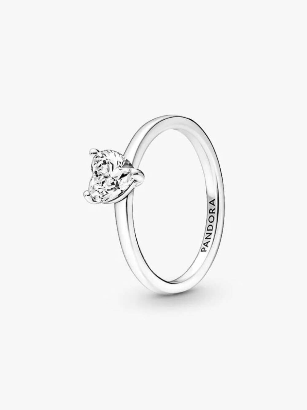 Pandora Sparkling Heart Solitaire Ring